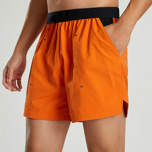 Shorts de basket-ball en coton pour hommes OEM, shorts de sport et de course avec poches latérales, design uni, shorts pour hommes - Product Image 6