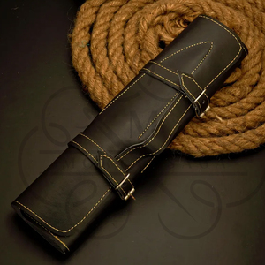 Couteau à fileter artisanal avec revêtement en poudre, lame flexible, ensemble de couteaux à fileter avec étui en cuir, couteaux de pêche personnalisés - Product Image 6