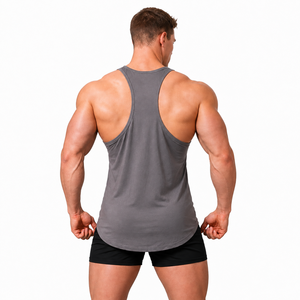 Débardeur stringer personnalisé pour homme, dos en Y, pour musculation, gym, entraînement, fitness, marque privée, OEM - Product Image 5