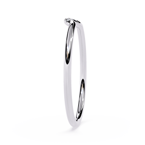 Bague en or blanc pour femme, diamant rond taille brillant, alliance de fiançailles minimaliste, diamants naturels couleur G - Product Image 3