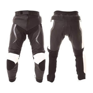 Wholesale Men Riding Leather Windproof Pants Modern Biker Style Custom Branding OEM ODM Direct Factory Supply All Seasons - Product Image 1
