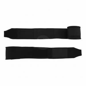 Bandages de boxe professionnels noirs 180 pouces en coton respirant et durable pour la protection des poignets, équipement de gym d'arts martiaux MMA - Product Image 2