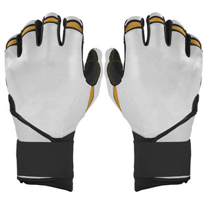 Guantes de Bateo de Béisbol Profesionales Coloridos, Diseñados con Palma de Cuero Vacuno 100%, Cierre de Gancho y Bucle con Logotipo Personalizado - Product Image 6