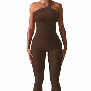 Mono Deportivo de Una Pieza para Mujer 2026, Mono de Yoga sin Costuras con Copas Extraíbles, 100% Poliéster, Transpirable y de Secado Rápido - Product Image 1