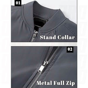 Nouvelle arrivée, best-seller, veste bomber sur mesure, design léger et décontracté, polyvalente pour le printemps et l'hiver, personnalisation des logos - Product Image 5