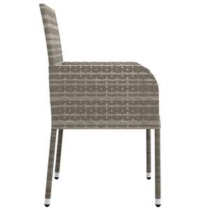Ensemble de 4 chaises de jardin gris foncé - Product Image 6