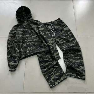 Custom Heavy Weight Winter Tracksuit Baggy Oversized Solid Pullover Streetwear Sweatsuit 100% Cotton Sweatpants Hoodie <b>Set</b> - Product Image 3