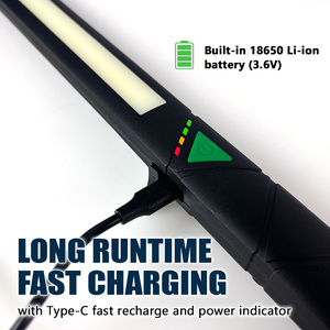 USB-C Fast Charging 520lm COB <b>LED</b> Slim <b>Work</b> <b>Light</b> Magnetic 360 Swivel Inspection Lamp for Engine Maintenance Taiwan LEMATEC - Product Image 4