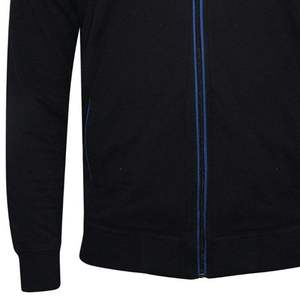 Ensemble de survêtement noir à capuche pour homme, sweat-shirt à fermeture éclair à manches longues et pantalon, tenue de sport décontractée d'automne, couleur unie, respirant, coupe régulière - Product Image 4