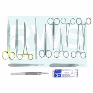 RWS INSTRUMENTS Ensemble de 23 instruments de chirurgie mineure en acier inoxydable allemand certifié ISO13485, manuel, argenté, CE RWS-BCI-5087 - Product Image 4
