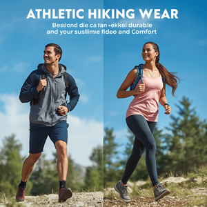 Vêtements de randonnée athlétiques de haute qualité pour hommes et femmes, vêtements de sport d'extérieur, respirants, à séchage rapide, vêtements de performance OEM - Product Image 3