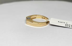 Standard Quality 5.410Gm 14K Yellow Gold Natural Brilliant Cut Luxury Solitaire Diamond Engagement <b>Ring</b> <b>Men</b> Women Rhodium Plated - Product Image 3