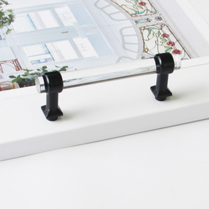 Manufacturer Supply Modern Acrylic and Zinc Alloy Cabinet Handle Clear Crystal Bar <b>Pull</b> for Kitchen Bathroom Bedroom Furniture - Product Image 6
