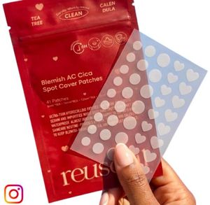 Reusoul Hydrocolloid Collagen Blemish AC Cica Spot Cover Patches Traitement des Imperfections Patch Hydrogel Forme Circulaire 41 Patchs Tous Types de Peau - Product Image 1