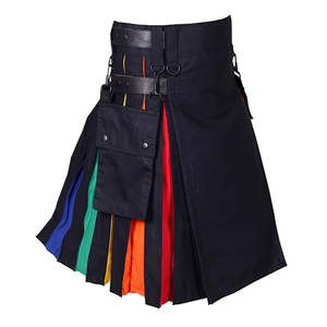 Kilt utilitaire hybride pour hommes, kilt écossais arc-en-ciel, tenue traditionnelle des Highlands 2026 - Product Image 2