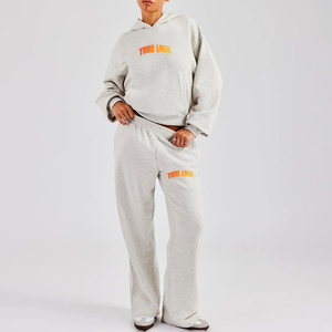 ชุดเซ็ตวอร์มผู้หญิงผ้าฝ้ายปักลายลูกไม้สไตล์วินเทจ 2 ชิ้น ทรงหลวม ใส่สบาย เหมาะสำหรับฤดูหนาว สตรีทแวร์ ลดราคาพิเศษ - Product Image 6