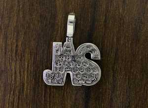 Colgante de Lujo Estilo Hip Hop con Letra Personalizada Iced Out, Diamante Moissanita VVS de Alto Brillo, Plata de Ley 925 - Product Image 5