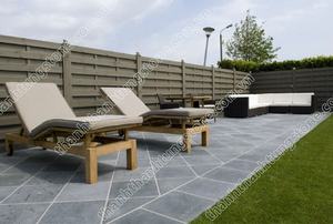 Meilleures ventes : Pavés en pierre bleue sablée, pierre calcaire naturelle pour aménagement paysager moderne, dalles de sol extérieures durables - Product Image 6