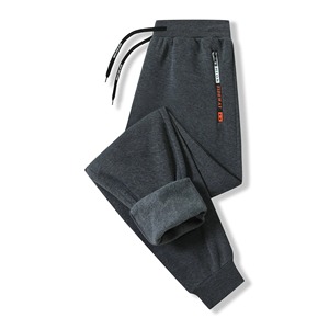 New <b>Winter</b> Fashion Trend Plus Fleece Thickened Warm Sweatpants <b>Men</b> Casual Regular Mid Waist High-Grade <b>Trousers</b> - Product Image 5