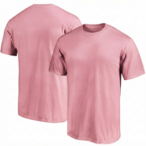 T-shirt d'été pour homme ROSE PINK, 100% coton jersey, coupe classique, respirant, séchage rapide, col rond, manches courtes, sportif, OEM - Product Image 1