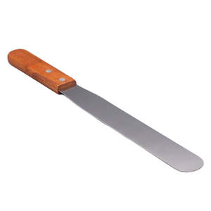 Palette Knife 10 Inch Steel Blade Wooden Handle Cake Icing Spatula Baking Decorating Tool Durable Reusable - Product Image 1