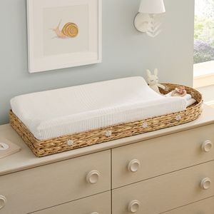 Plateau de table à langer universel en jacinthe d'eau tressée OEM, panier de rangement en osier pour couches de bébé et articles pour enfants - Product Image 5