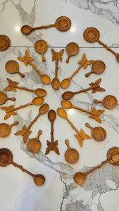 Vietnam Handcraft Floral <b>Branch</b> Wooden Spoon Natural Serving Stirring Kitchen Dining Utensil Bulk OEM Supply - Product Image 6