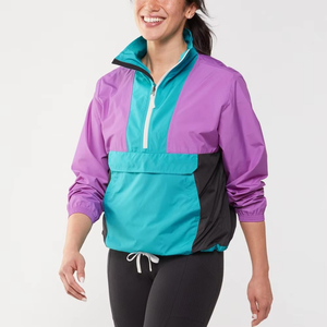 Premium Quality Windbreaker <b>Jacket</b> For Women 100% Polyester Windproof And <b>Waterproof</b> Outdoor <b>Jacket</b> Custom Made Logo Printing - Product Image 4