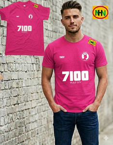 Camiseta de Hombre, Tejida, con Estampado Serigrafiado, Corte Regular, Estilo Retro Lavado, Informal, 100% Algodón, Anti-Pilling, Ecológica - Product Image 6