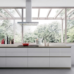 Ensemble d'armoires de cuisine JY Project sur mesure, style européen moderne vietnamien, en MDF, système de rangement complet RTA, crédence en marbre - Product Image 3