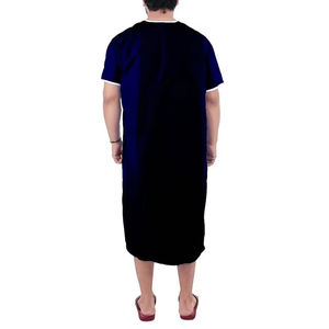 Batas de Paciente Negras Estampadas de la Mejor Calidad para Hombre y Mujer, Batas Médicas Ligeras de Venta Caliente para Venta en Línea, Tela Personalizada - Product Image 2