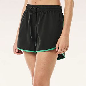 Shorts de sport respirants en maille pour femmes, taille élastique, anti-transparence, en spandex, grandes tailles - Product Image 5