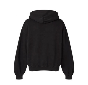 Wholesale Heavyweight 100% Cotton Hoodie <b>Men</b> Custom Embroidery Logo Blank Fleece No String Oversized Hoodie Unisex 2026 - Product Image 1