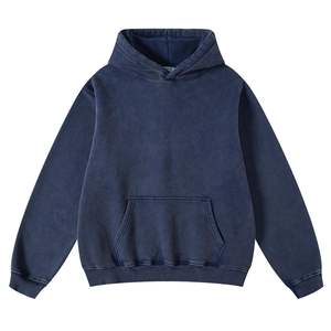 Sweat-shirts d'hiver pour hommes de qualité supérieure, décontractés, respirants, en molleton 100% coton, coupe ample, avec poche, motif uni, teinture unie - Product Image 4