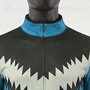 Survêtement de sport d'extérieur personnalisable pour homme adulte, chaud, à manches longues, avec fermeture éclair, pour le football et la course, coupe ajustée, 100 % polyester - Product Image 3