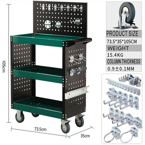 Steel Industrial <b>Tool</b> <b>Cabinet</b> 4 Drawers Lockable Keyed Rolling Wheels 300kg Load Capacity OEM Customizable 3-Year Mobile App - Product Image 2