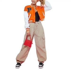 แจ็กเก็ตผ้าฝ้ายขนแกะสำหรับสตรีเสื้อแจ็คเก็ตผ้าฝ้าย100% เสื้อโค้ทโลโก้ตามสั่งเสื้อ2023 - Product Image 4