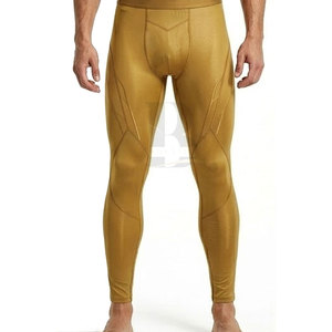Collants de compression tendance pour hommes, taille élastique, séchage rapide, respirants, vêtements de sport, ajustement flexible pour la gym, l'entraînement, la course à pied et le fitness - Product Image 2