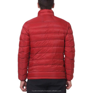 2025 nueva llegada hombres impermeable ultraligero chaqueta acolchada abrigo de invierno 100% poliéster - Product Image 5