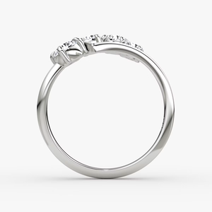 Lab Grown Diamond Brilliant Cut Five Stone 0.61 Carat Cluster Engagement Wedding <b>Ring</b> IGI Certified D VVS2 10K Yellow Rhodium - Product Image 6