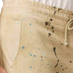 Pantalones deportivos casuales para hombre, transpirables, con efecto tie-dye, cintura alta, poliéster/algodón, para gimnasio, con logo impreso en silicona. - Product Image 5