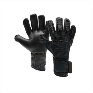 Gants de gardien de but de football Econex Sports, doigts entièrement couverts, bleu orange, cuir PU, silicone antidérapant, respirant, fermeture à boucle et crochets - Product Image 1