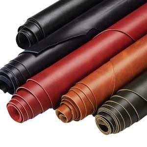 Wholesale 1.4mm Thick First Layer Cowhide Oil Wax Retro Smooth Top Skin for Bags <b>Shoes</b> Genuine Cow Leather - Product Image 1