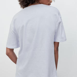 T-shirt Coupe Droite Tendance Décontracté Moderne Quotidien Confortable Manches Courtes Coupe Ample Style Avant-Gardiste 2026 – Prix de Gros - Product Image 3