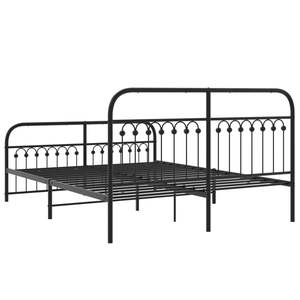 Base de Cama King Size de Acero Negro, Estructura Metálica Rectangular Resistente - Product Image 6