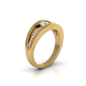 Star Dust meilleure vente bague de fiançailles en or massif 14K diamant cultivé en laboratoire cadeau d'anniversaire de mariage décontracté pour elle - Product Image 5