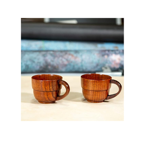 Wholesale Custom Logo Wooden Tea <b>Cup</b> For Modern Home Table Use Wood Tea Coffee <b>Cup</b> Mug With Handle - Product Image 5
