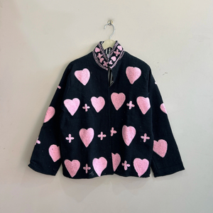 Veste en coton pour femmes avec broderie Suzani, veste bohème respirante et confortable - Product Image 1