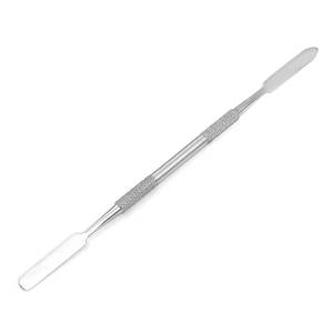 Pousse-cuticules double embout en acier inoxydable réutilisable pour manucure, conception à double tête - Product Image 1