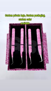 Meilleure pince à cils GETUP BROSONS IMPEX 90 degrés, design cœur rose, en acier inoxydable avec revêtement papier, pour volume de cils, 45 degrés - Product Image 2